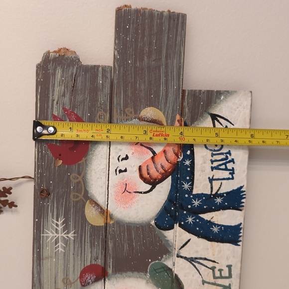 🎄Christmas Decor⛄Wooden Snowman Wall Sign - Picture 2 of 5
